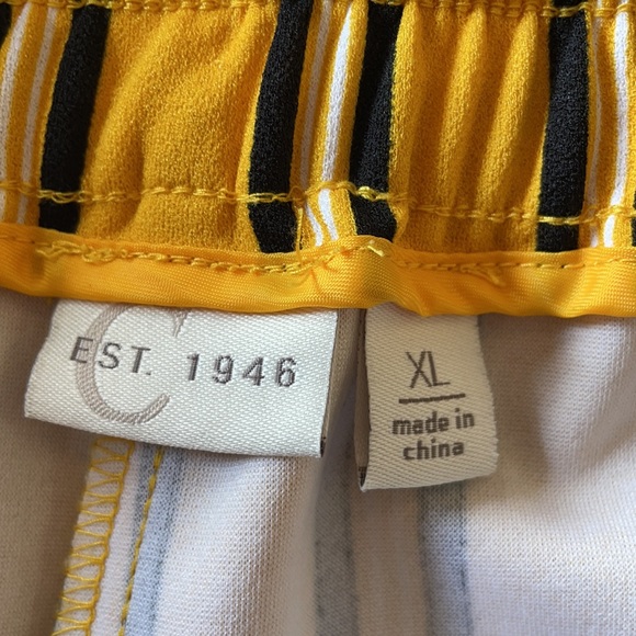 Yellow with black and white striped Palazzo pants - Picture 5 of 7